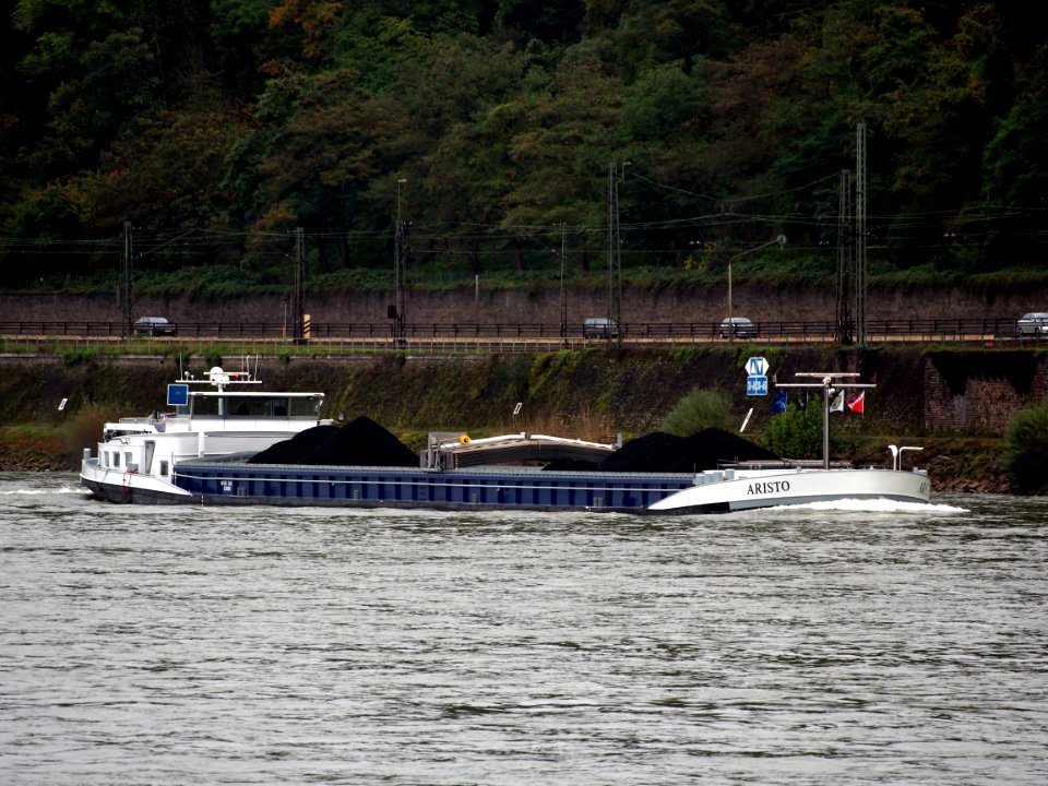 Aristo, ENI 02326985 on the Rhine river at Koblenz
