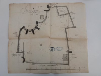 Archives du Rhône - Visites des vingt cimetières de la ville de Lyon et de ses Faubourgs, paroisse de Saint-George, plan du cimetière