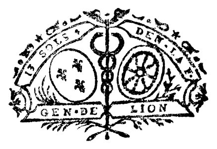 Archives du Rhône - 6D1 - Tampon 13 sols de la Généralité de Lyon, extrait d'un document de 1724 de l'Académie des sciences