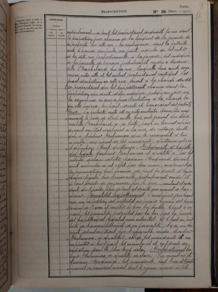 Archives départementales du Rhône - Cote 4Q6-1590 - Acte de vente Dugourd - Bachelard, page 6