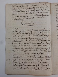 Archives du Rhône - Visites des vingt cimetières de la ville de Lyon et de ses Faubourgs, église paroissiale d'Ainay, rapport (2)