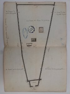 Archives du Rhône - Visites des vingt cimetières de la ville de Lyon et de ses Faubourgs, paroisse de la Guillotière, plan du cimetière