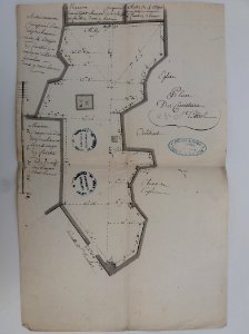 Archives du Rhône - Visites des vingt cimetières de la ville de Lyon et de ses Faubourgs, église Saint-Paul, plan du cimetière