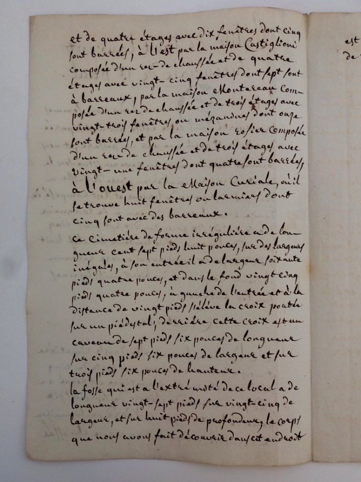 Archives du Rhône - Visites des vingt cimetières de la ville de Lyon et de ses Faubourgs, église de Saint Laurent succursale de Saint Paul, rapport (2)