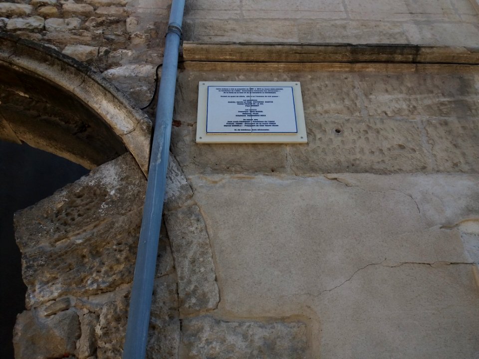 Arles - Rue du Grand Couvent, plaque sur la maison de René Berlandier