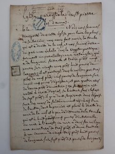 Archives du Rhône - Visites des vingt cimetières de la ville de Lyon et de ses Faubourgs, église paroissiale de Saint Pierre les Dames, rapport (1)