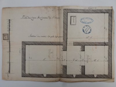 Archives du Rhône - Visites des vingt cimetières de la ville de Lyon et de ses Faubourgs, église Saint-Nizier, plan du cimetière