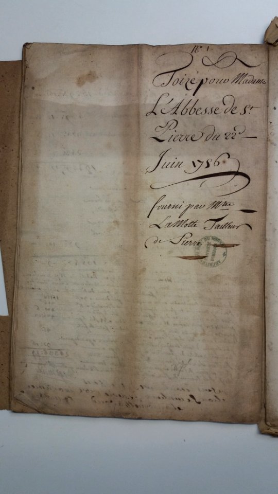 Archives du Rhône - Abbaye de Saint-Pierre-les-Nonnains - 27 H 59 - Dernière page