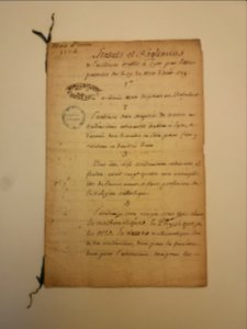 Archives du Rhône - 6D1 - Statuts et réglements de l'Académie des sciences, août 1724 (01)