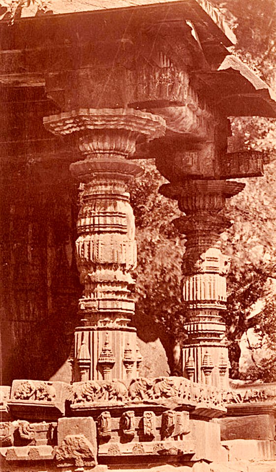Archive photos of Dodda Basappa temple, Dambal, Karnataka India, Henry Cousens 1880s - 1