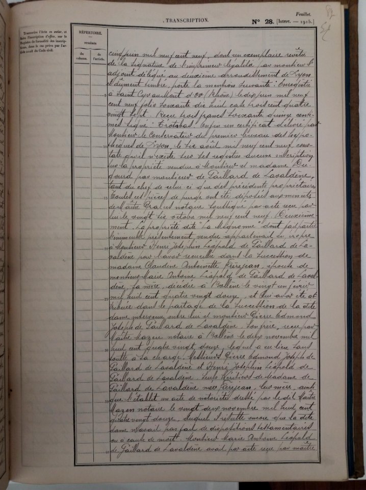 Archives départementales du Rhône - Cote 4Q6-1590 - Acte de vente Dugourd - Bachelard, page 4
