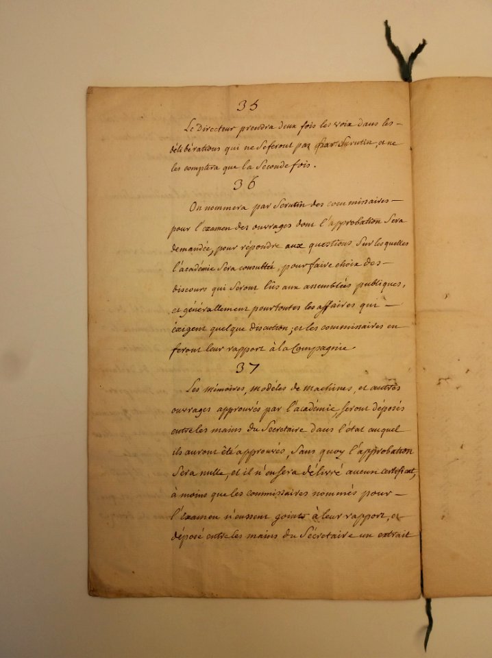 Archives du Rhône - 6D1 - Statuts et réglements de l'Académie des sciences, août 1724 (10)