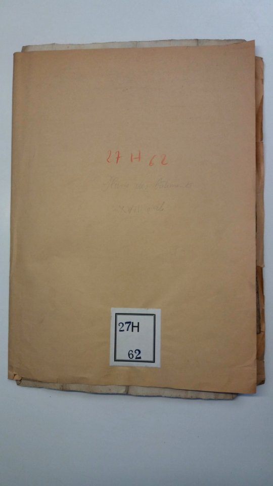 Archives du Rhône - Abbaye de Saint-Pierre-les-Nonnains - 27 H 62 - Plans des bâtiments XVIIIe