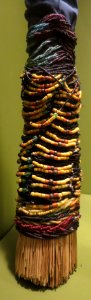 Arm band from Northern Luzon, the Philippines, Tinguian, glass and brass beads, cord, Honolulu Museum of Art, accession 8421.1