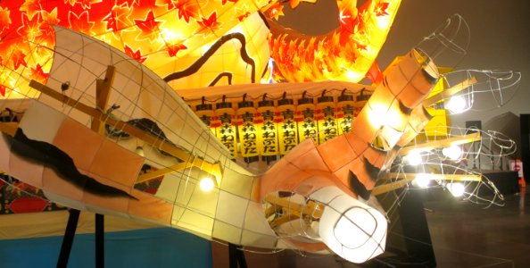 Arm and hand showing construction, Nebuta Museum Wa-rasse