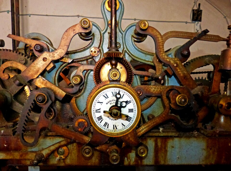 Old gears the clock tower
