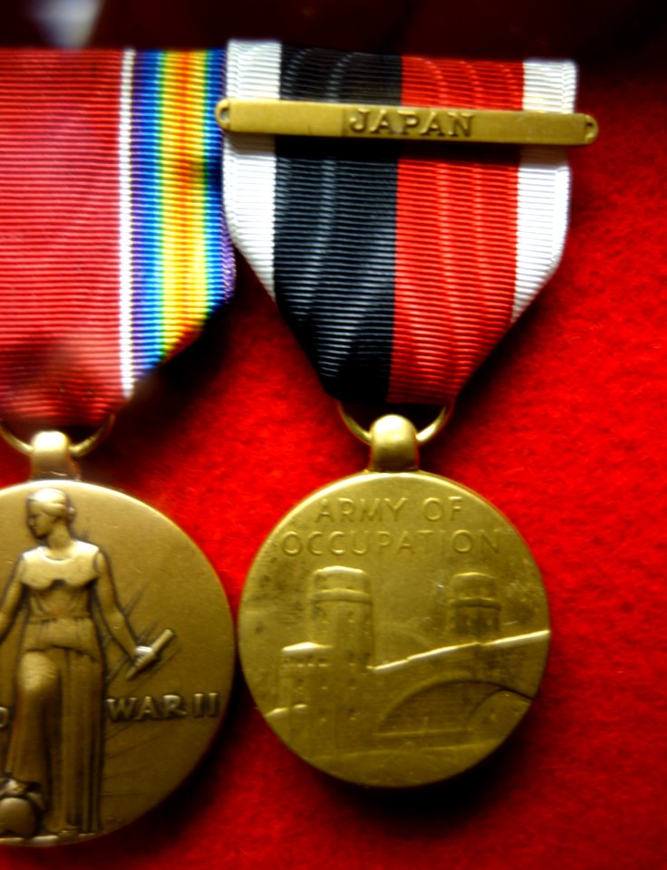 Army of Occupation (Japan) medal - Fort Devens Museum - DSC07228