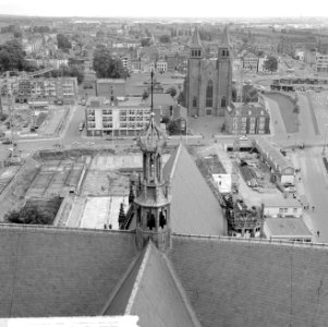 Arnhem omgeving markt St Eusebiuskerk van bovenaf gezien, Bestanddeelnr 916-8944