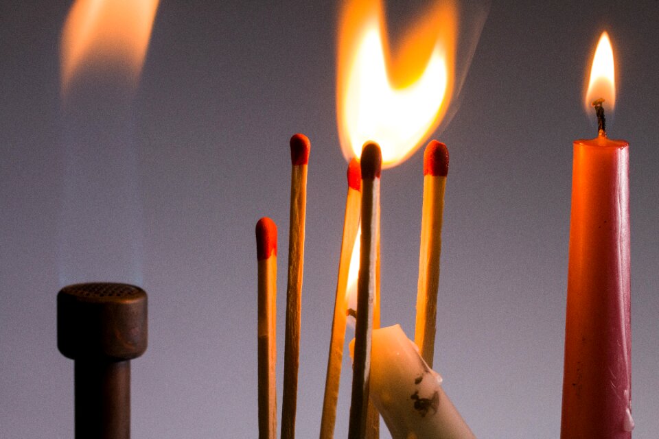 Sticks candles light