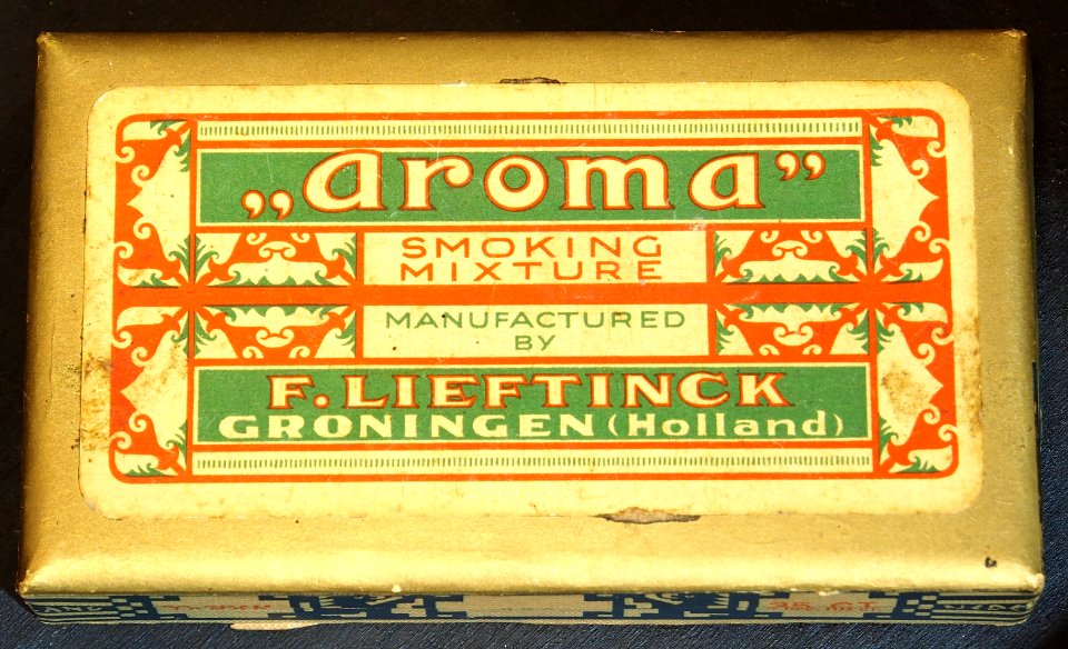 AROMA smoking mixture, F Lieftinck, Groningen (Holland)
