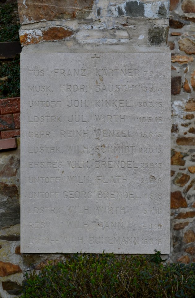 Arnoldshain, Ehrenmal, Tafel 1