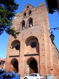 Baziège (Haute-Garonne, Fr) église de style toulousain (1)