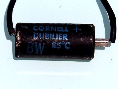 BBR 10-150, 10 MFD, 150 WVDC Cornell Dubilier 85C Capacitor, pic1