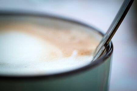 Coffee cup foam cafe photo