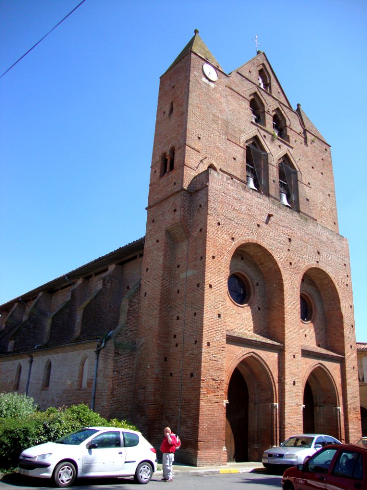 Baziège (Haute-Garonne, Fr) église de style toulousain (3)