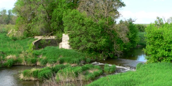 Bazile Mills dam 1
