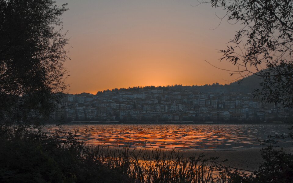 Lake kastoria greece