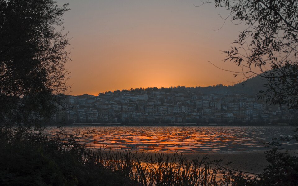 Lake kastoria greece photo