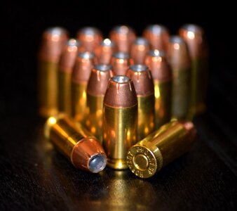 Brass cartridges caliber photo