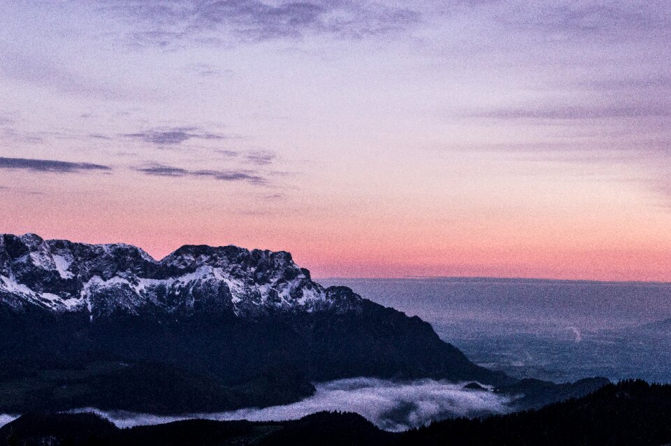 Fog bank sunrise mood