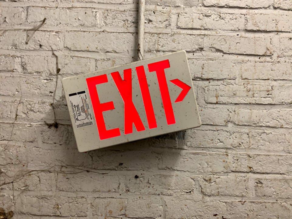 Basement Exit Sign