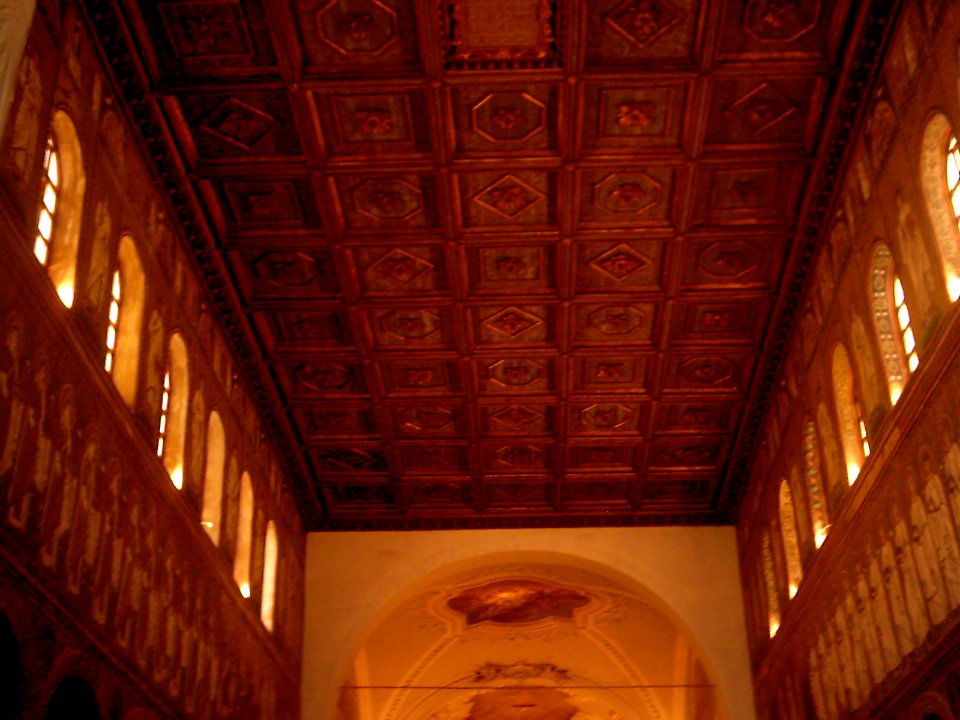 Basilika Sant'Apollinare Nuovo Innen Decke 1