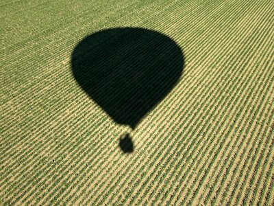 Hot air balloon hot air balloon ride shadow