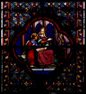 Basilique Sainte-Clotilde Paris Vitrail Blanche de Castille 26102018