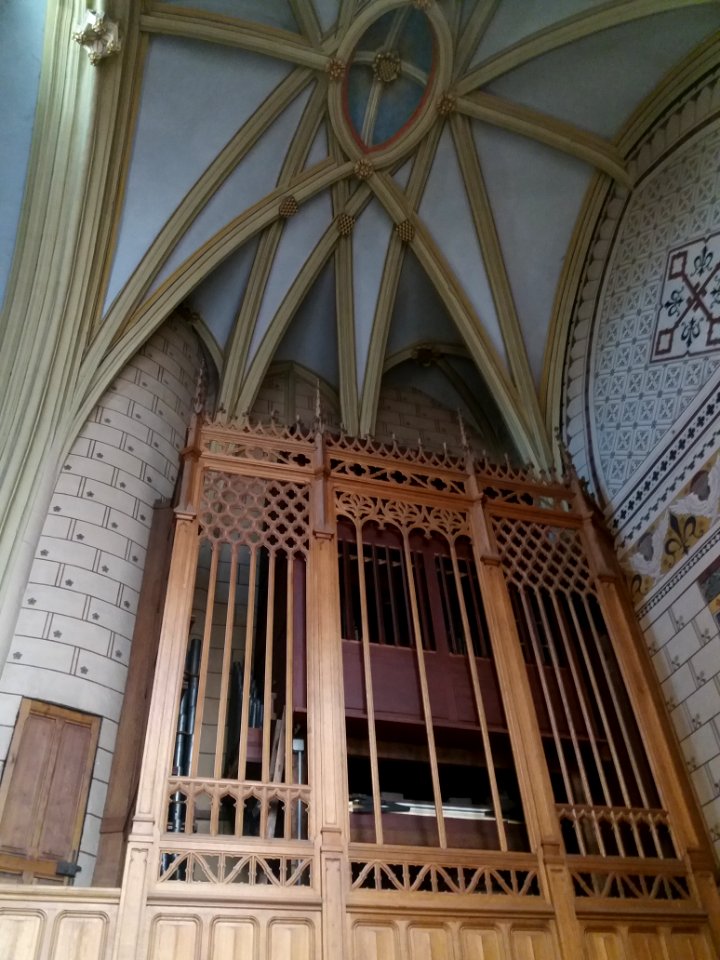 Basilique Saint-Martin d'Ainay - Arrière de l'orgue dans la chapelle Saint-Michel