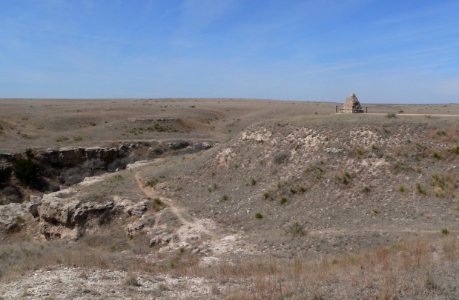 Battle Canyon (Scott Co KS) monument 1