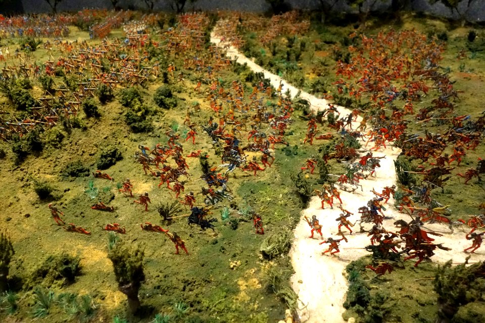 Battle of Crecy, 1346, undated model - Glenbow Museum - DSC00797