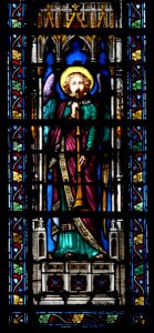 Basilique Sainte-Clotilde Paris Vitrail Lusson Amaury Duval Ange musicien 1 26102018