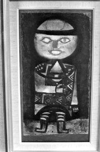 Bauhaus-expositie in Stedelijk Museum schilderij Schauspieler uit 1923 van K, Bestanddeelnr 921-8969