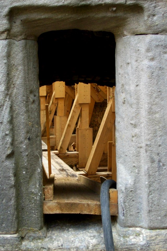 Bauarbeiten am Palas Schloss Auerbach 2011 05