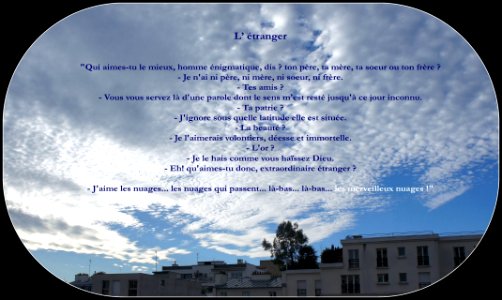Baudelaire L'Etranger