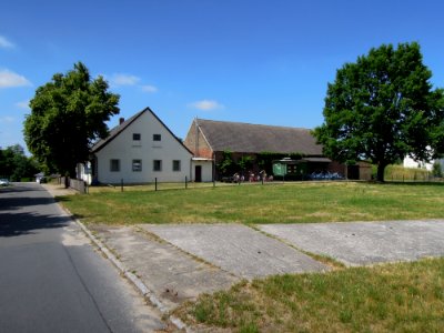 Bauernmuseum Zahna an der Radroute Berlin–Leipzig im Juni 2018