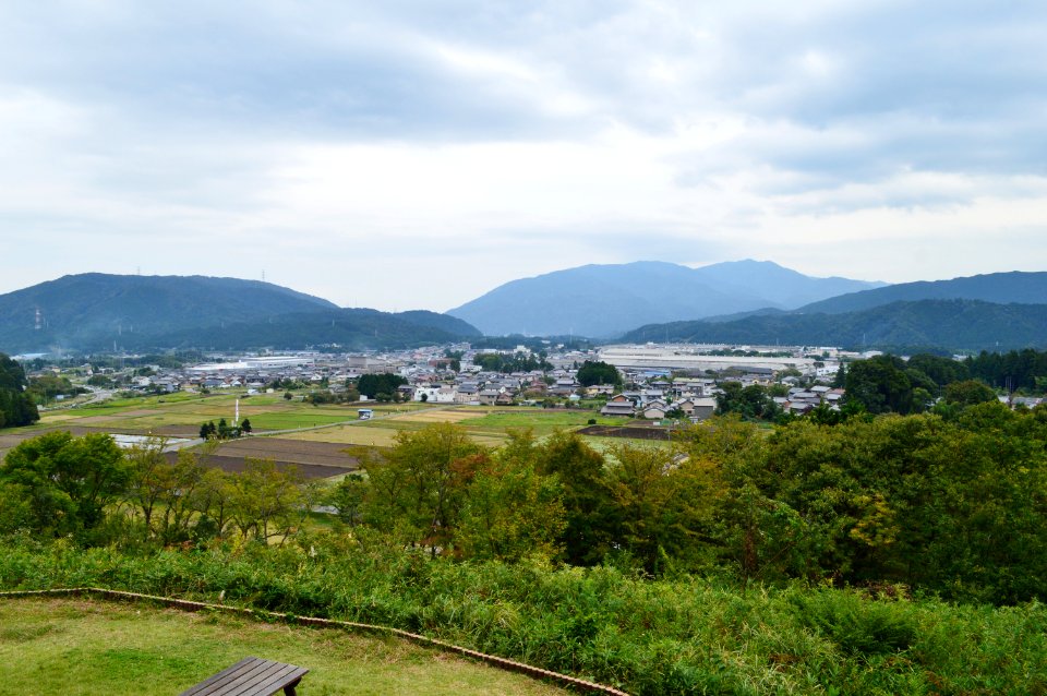 Battlefield of Sekigahara viewed from site of Ishida Mitsunari