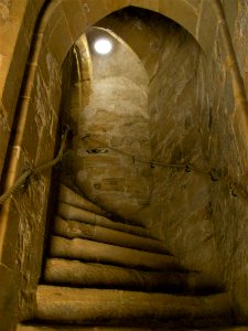Battle Abbey gatehouse, internal staircase photo