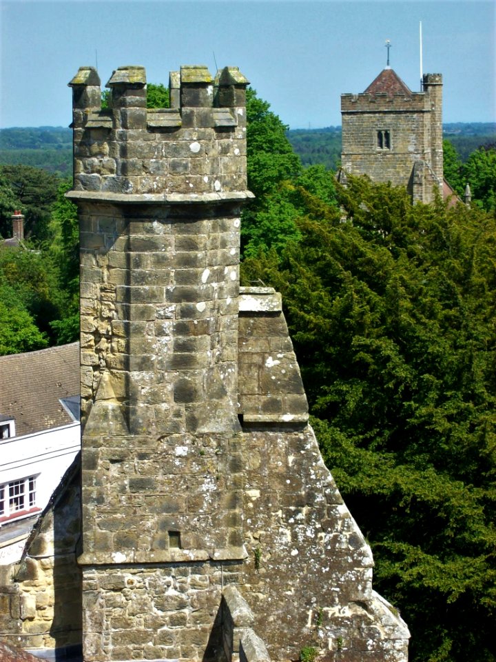 Battle Abbey, view from gatehouse 02