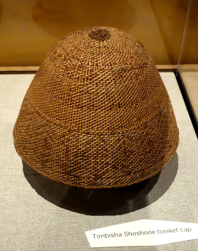 Basket cap, Timbisha Shoshone - Oakland Museum of California - DSC05036